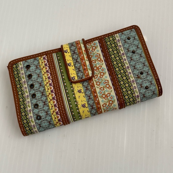 Fossil Handbags - Fossil y2K 90s Colorful Patterned Wallet plus address book
